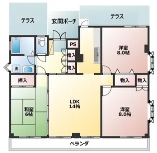 メゾンアタカ【4階】の間取り