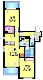 千葉県市川市末広2【マンション】の間取り