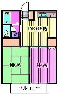 グリ-ンハイツ秋山【2階】の間取り