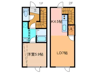 北海道帯広市西十一条北3【一戸建】の間取り