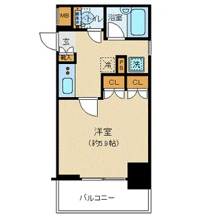 プレール・ドゥーク八丁堀【6階】の間取り