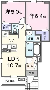 エル・エスポワール【1階】の間取り