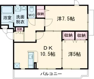 テージス【2階】の間取り