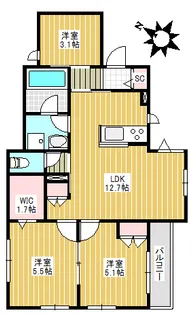 エルズプラス南長崎【2階】の間取り