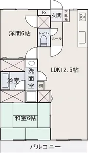 Ms TOKIO【1階】の間取り