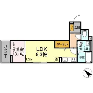 千葉県市川市末広2【アパート】の間取り
