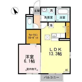 ルイティア III【1階】の間取り