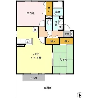 兵庫県三木市大村【アパート】の間取り