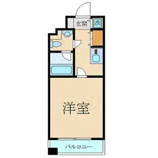 ミディアススカイコート赤坂【7階】の間取り