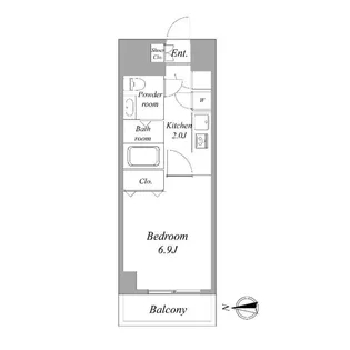 東京都台東区日本堤2【マンション】の間取り