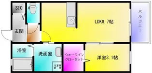 ラヴィ・クレール【2階】の間取り