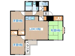 小鶴参番館【2階】の間取り
