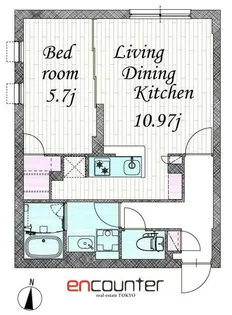クアドール高円寺【2階】の間取り