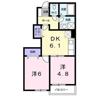 ライジング サンII【1階】の間取り
