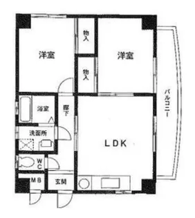 ルミエール塩釜【2階】の間取り