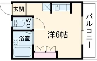 宮原ハイツA【2階】の間取り