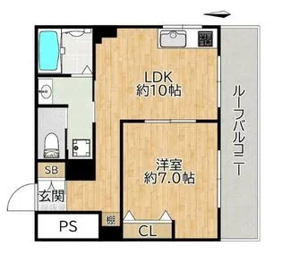 ウスダム・コーヅ池之端ハイツ【7階】の間取り