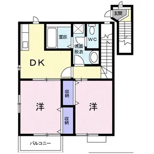 ペイトンプレイスDX-B【2階】の間取り