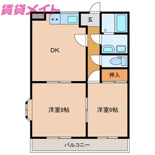ステータス善光【2階】の間取り