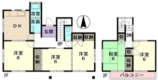 岐阜県多治見市市之倉町13【一戸建】の間取り