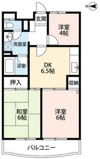 フルール三神 三番館【5階】の間取り