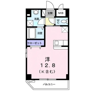 マンション ベルリッチ【2階】の間取り