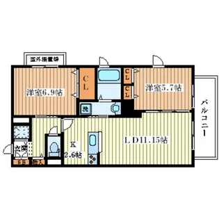 Shamaison Vue【1階】の間取り