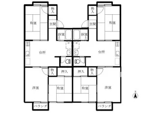 ユニメント大門【2階】の間取り