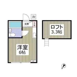 スマイルハウス第6【1階】の間取り