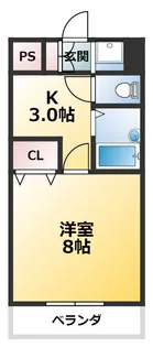 エクセレント上新12【6階】の間取り