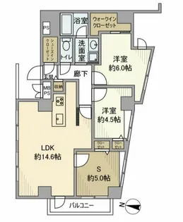 ライオンズマンション王子第5【4階】の間取り