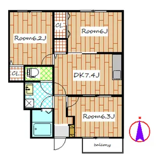 ソフィアI【1階】の間取り