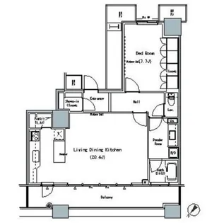 ザ・東京タワーズミッドタワー【30階】の間取り