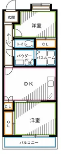 東京都中野区新井3【マンション】の間取り