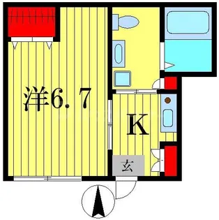 ハイツ山内【1階】の間取り