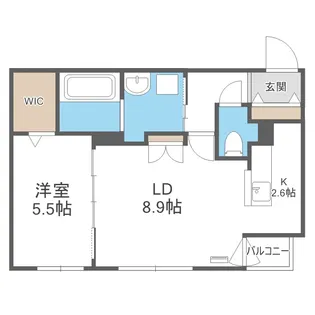 SCHAR大通西【4階】の間取り