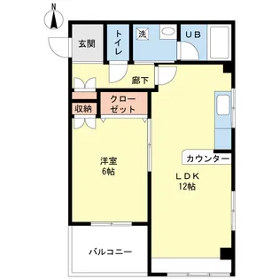 サンプラザ森【2階】の間取り