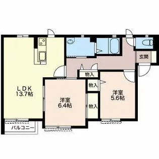 リブェール A【2階】の間取り