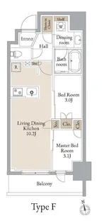東京都台東区浅草橋3【マンション】の間取り