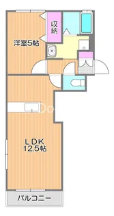 岡山県岡山市北区西市【アパート】の間取り