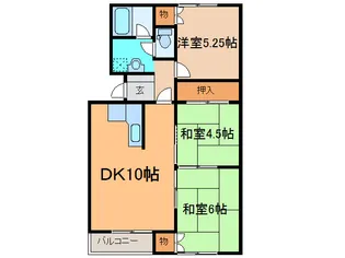 ロイヤルハイツ【3階】の間取り