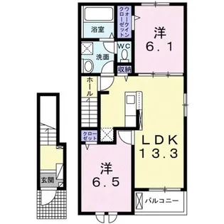 フェニックスA【2階】の間取り