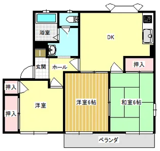パストラルNK C棟【2階】の間取り