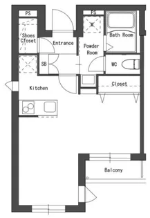 プレシャス川崎柳町【1階】の間取り
