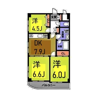 メルクマール【4階】の間取り