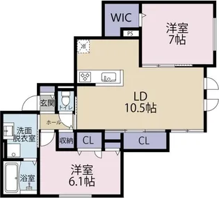 Belle Lead 東吉野 B棟【1階】の間取り