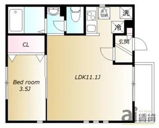 東京都小平市小川町1【アパート】の間取り