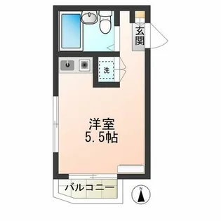 方南フラッツ【3階】の間取り