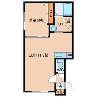 ateena I【2階】の間取り