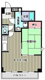 ルー・エーベル常光寺壱番館【5階】の間取り